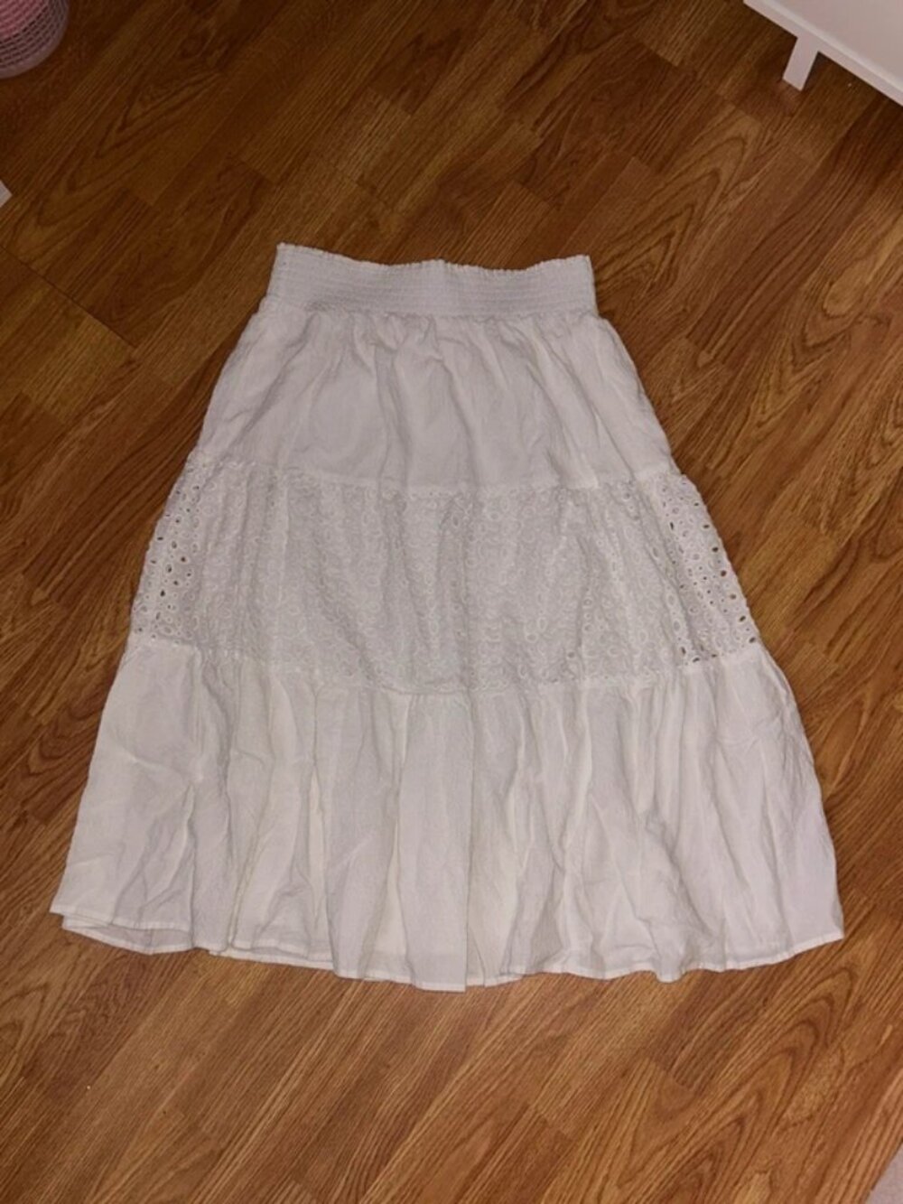 Nine West White Long skirt
